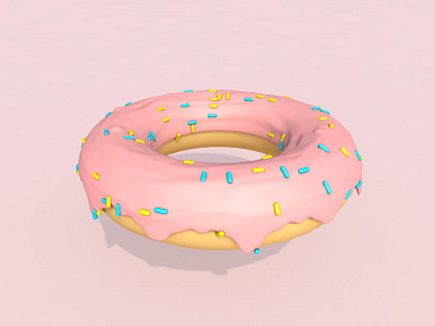 Doughnut c4d illustration