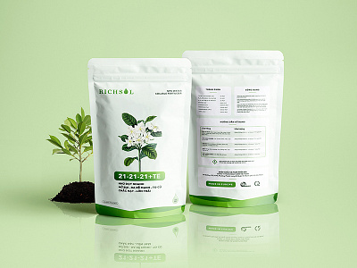 RichSol Packaging art direction design fertilizer identify packaging