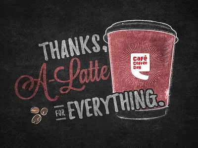 Café Coffee Day | Teachers' day blackboard cafe cafe coffee day chalk chalkboard coffee beans doodle illustration india scribble teacher tribute