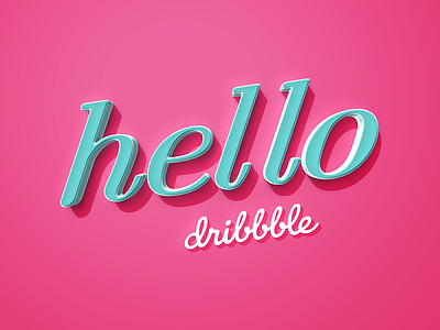 Hello Dribbble! arrival debut dribbble first shot hello