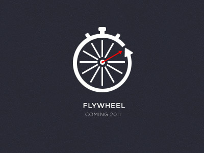 Flywheel Logo Round 2 app bike bue flywheel icon iphone logo red simplistic stopwatch tire white
