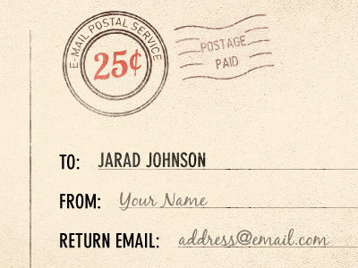 Postage Paid 2 blackjack contact din form jaradjohnson.com lobster red redesign stamp texture