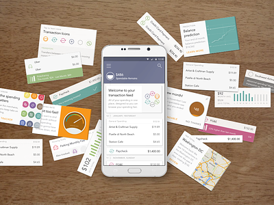 Cardfeed Confetti android cards feed material timeline transaction