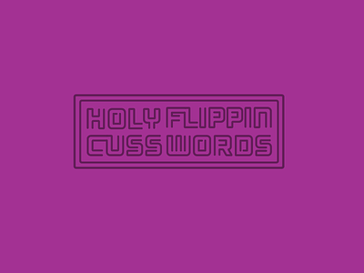 Cusswords. typography