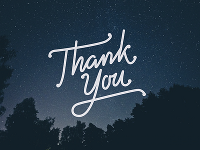 Thank you gratitude script thank you thanks typography