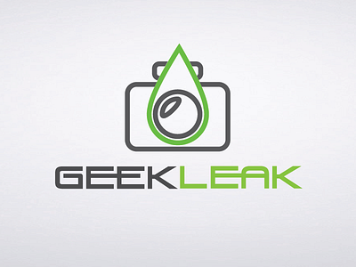Geek Leak Logo camera drip drop geek leak news tech