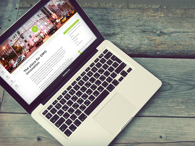 Digital tourism portal redesign events portal ui flat web ux layout