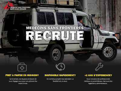 MSF Recruiting Landing Page landing page micro site ui visual web
