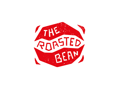 Coffee shop logotype. The Roasted bean