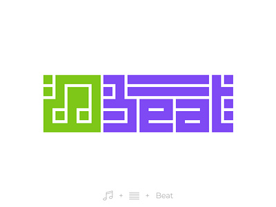 Streaming music startup logotype. beat beatlogo concept dailylogochallenge design k funky karen sardaryan kfunkydesign logo logodaily logoinspiration logoinspire logotype musiclogo musicnote pixel streamingmusiclogo