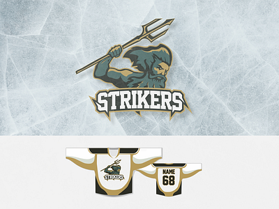 Hockey team logo: Strikers Bratislava design hockey logo