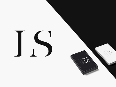 LS monogram and business card