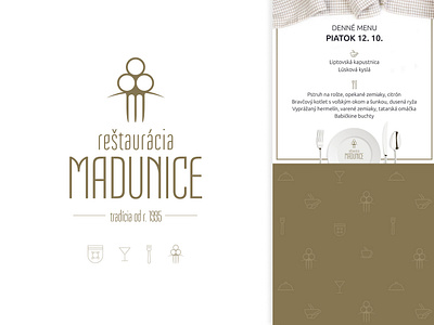 Restaurant branding - Reštaurácia Madunice