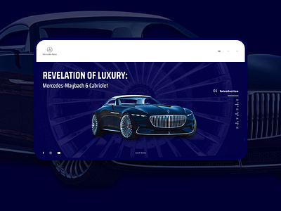 The Vision Mercedes-Maybach 6 Cabriolet Website Redesign car concept design figma mercedes benz redesign ui ux web
