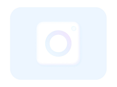 Skeuomorphic Instagram Logo app concept design figma icon logo skeuomorph ui vector