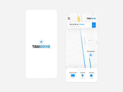 Taxi App Concept concept design figma icon logo mobile ui ux