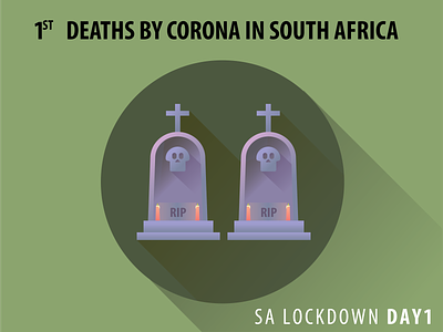 lockdown day 1 Highlight coronavirus design flat illustration illustrator southafrica vector