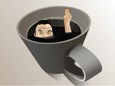 coffee and koekies is where my ZEN is coffee cookies design illustration illustrator vector zen