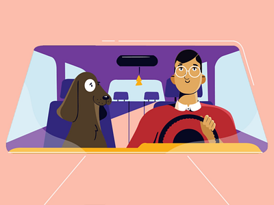Don't drive & High 5 after effect animation illustrator motiondesign