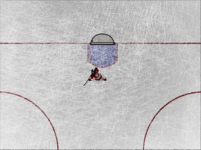Giving Ice Hockey a Shot after effect animation figure8 illustration motiondesignschool