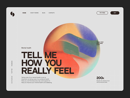 Mental Health Website by Levi Wilson for QClay on Dribbble