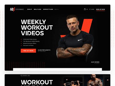 Fitness Video Landing Page