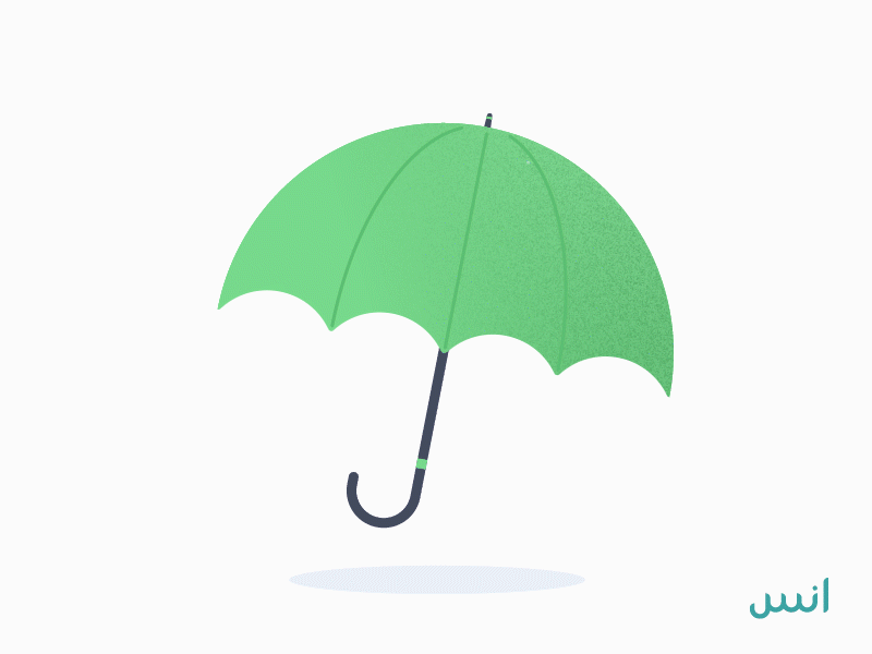 Umbrella animation rain umbrella