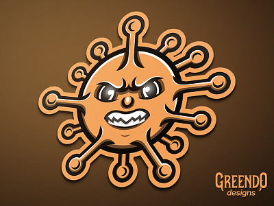 Corona Virus Mascot [ FREE ] angry branding characterdesign corona coronavirus design icon illustration logo mascot vector virus