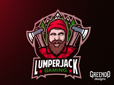 Lumperjack Logo axe branding design esport esports gaming illustration logo lumperjack mascot vector