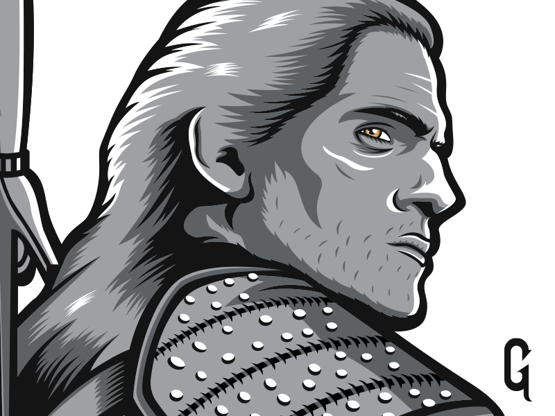 The Witcher Geralt of Rivia Drawing by Andriana Gourdoupi - Pixels