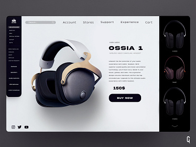 Headphones Website I  UI/UX