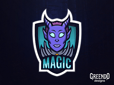 ( Daemon ) Magic Mascot Logo adobe deamon design elf esport forest illustration logo magic mascot sale sports