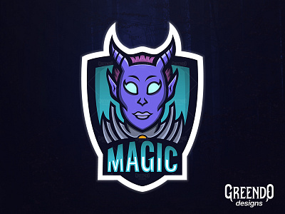 ( Daemon ) Magic Mascot Logo