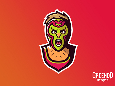 Mexican Wrestler Mascot Logo design esports free freelogo gaming illustration logo mascot mexican sports wrestler