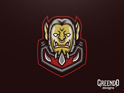 World Of Warcraft Varok Saurfang Mascot Logo Fan Art battle for azeroth esports gaming greendo designs illustration logo logo type mascot mascot logo sports logo varok world of warcraft