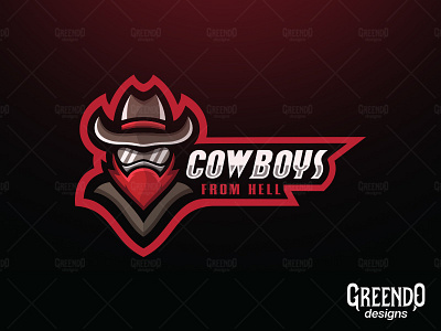 Cowboys From Hell Mascot Logo [FOR SALE]