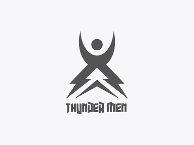 Thunder Men Logo [ FOR SALE ] branding design icon logo logo type logoplace men point thunder vector