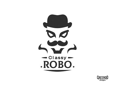 Classy Robo Logo [ FOR SALE ] branding classy design hat icon logo logo type moustache robbot robo