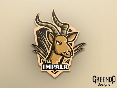 Impala MAscot Logo africa animal branding design gaming illustration impala logo mascot orange sports vector