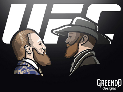 UFC 246 cerrone design illustration logo marshal arts mascot mcgregor ufc246