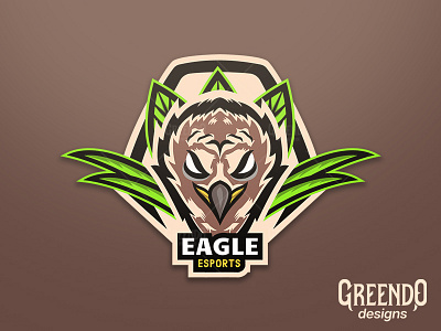 Eagle Mascot Logo africa animal branding design gaming icon illustration logo mascot savanah vector