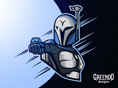 Bo-Katan - StarWars artwork blue character clone wars design fanart gaming hero illustration logo mascot star wars starwars vector