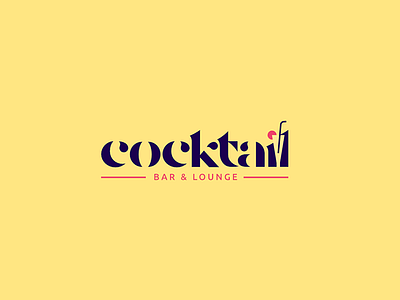 Cocktail Logo bar branding design graphic design icon identity logo logo alphabet logo design lounge typography