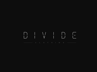 Divide Logo apparel branding clothing design graphic design icon identity logo logo alphabet logo design typography