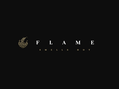 Flame Logo branding design flame graphic design hot icon identity logo logo alphabet logo design perfume typography