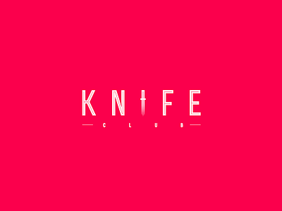 Knife Logo brand branding design graphic design icon identity logo logo alphabet logo design typography vectors