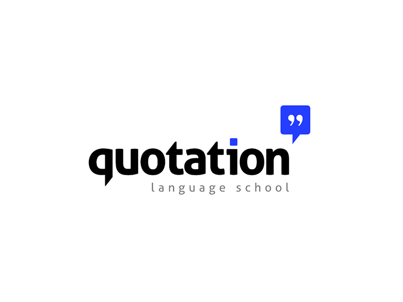 Quotation Logo by Tomasz Ostrowski on Dribbble