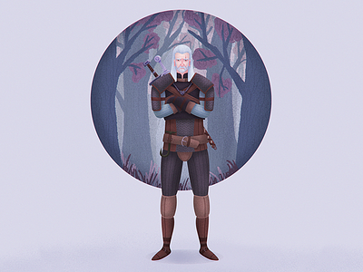 Geralt of Rivia fanart fantasy geralt illustration witcher