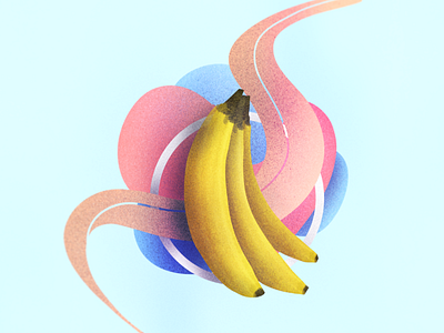 Bananas! 🍌🍌🍌 banana bananas fruits illustration procreate