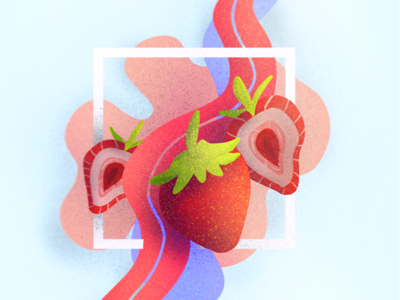 Strawberries! 🍓🍓🍓 fruit fruits illustration procreate strawberries strawberry